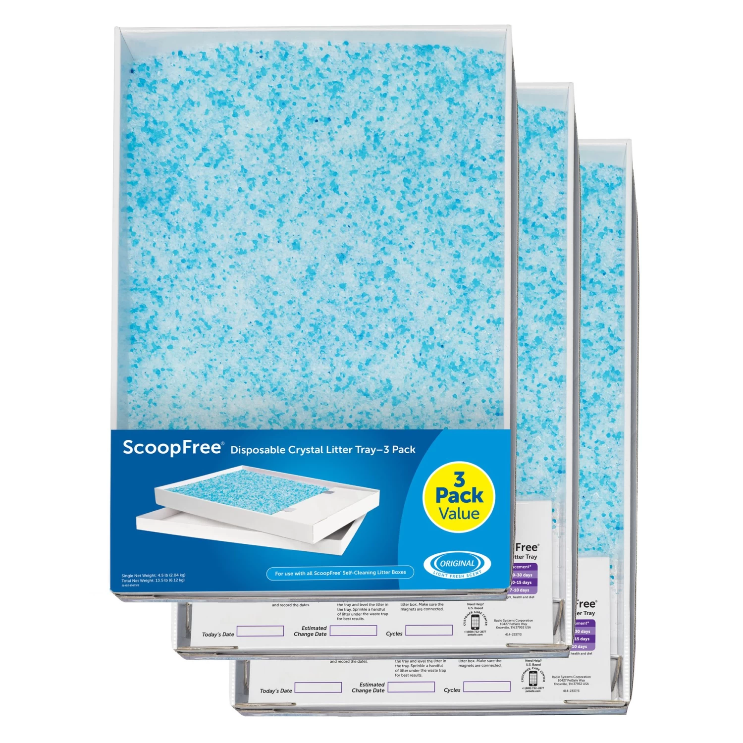 PetSafe® ScoopFree® Litter 3-Pack Cat Tray Cartridge 3 PetSafe® ScoopFree® Litter 3-Pack Cat Tray Cartridge