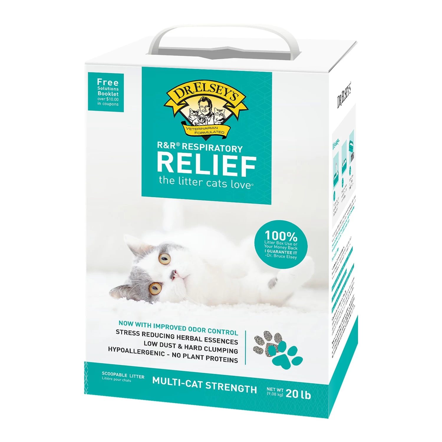 Dr. Elsey's Precious Cat R&R Respiratory Relief Clumping Multi-Cat Clay Cat Litter - Low Dust 3 Dr. Elsey's Precious Cat R&R Respiratory Relief Clumping Multi-Cat Clay Cat Litter - Low Dust