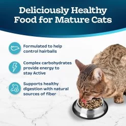 Blue Buffalo® Tastefuls™ Hairball Control Adult 7+ Dry Cat Food - Natural, Chicken & Brown Ric 10 Blue Buffalo® Tastefuls™ Hairball Control Adult 7+ Dry Cat Food - Natural, Chicken & Brown Ric -Catit Store 5220812 alt3