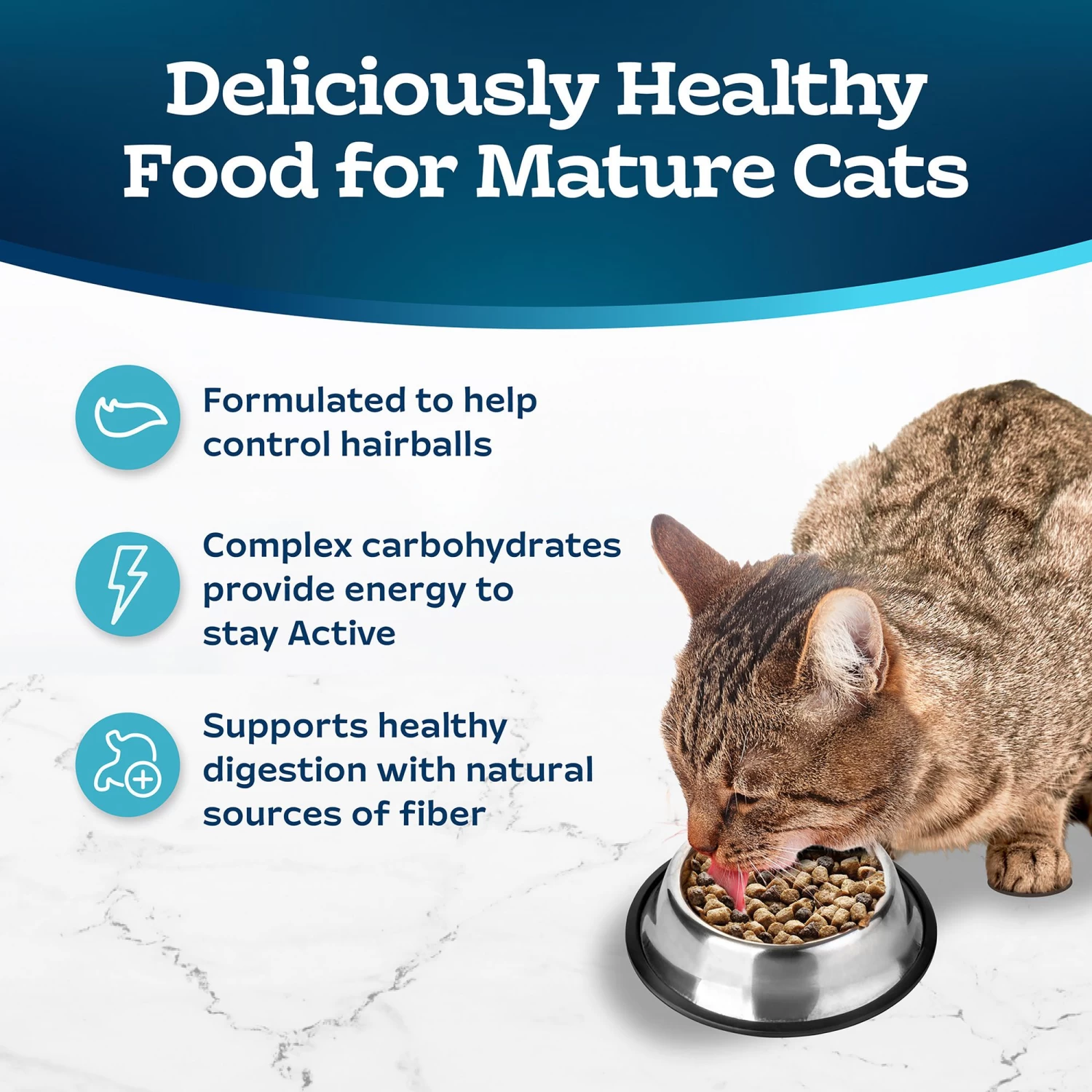 Blue Buffalo® Tastefuls™ Hairball Control Adult 7+ Dry Cat Food - Natural, Chicken & Brown Ric 6 Blue Buffalo® Tastefuls™ Hairball Control Adult 7+ Dry Cat Food - Natural, Chicken & Brown Ric - Image 4