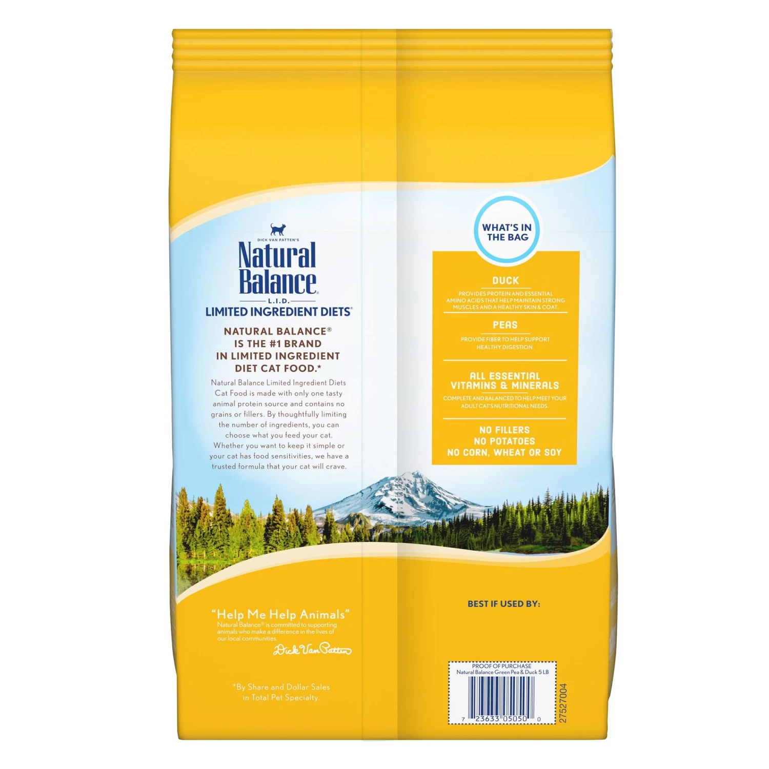 Natural Balance Limited Ingredient Diets Cat Food - Grain Free, Green Pea & Duck 4 Natural Balance Limited Ingredient Diets Cat Food - Grain Free, Green Pea & Duck - Image 2