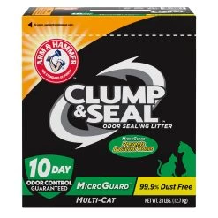 Arm & Hammer&trade; Clump & Seal Microguard Clumping Multi-Cat Clay Cat Litter - Low Dust