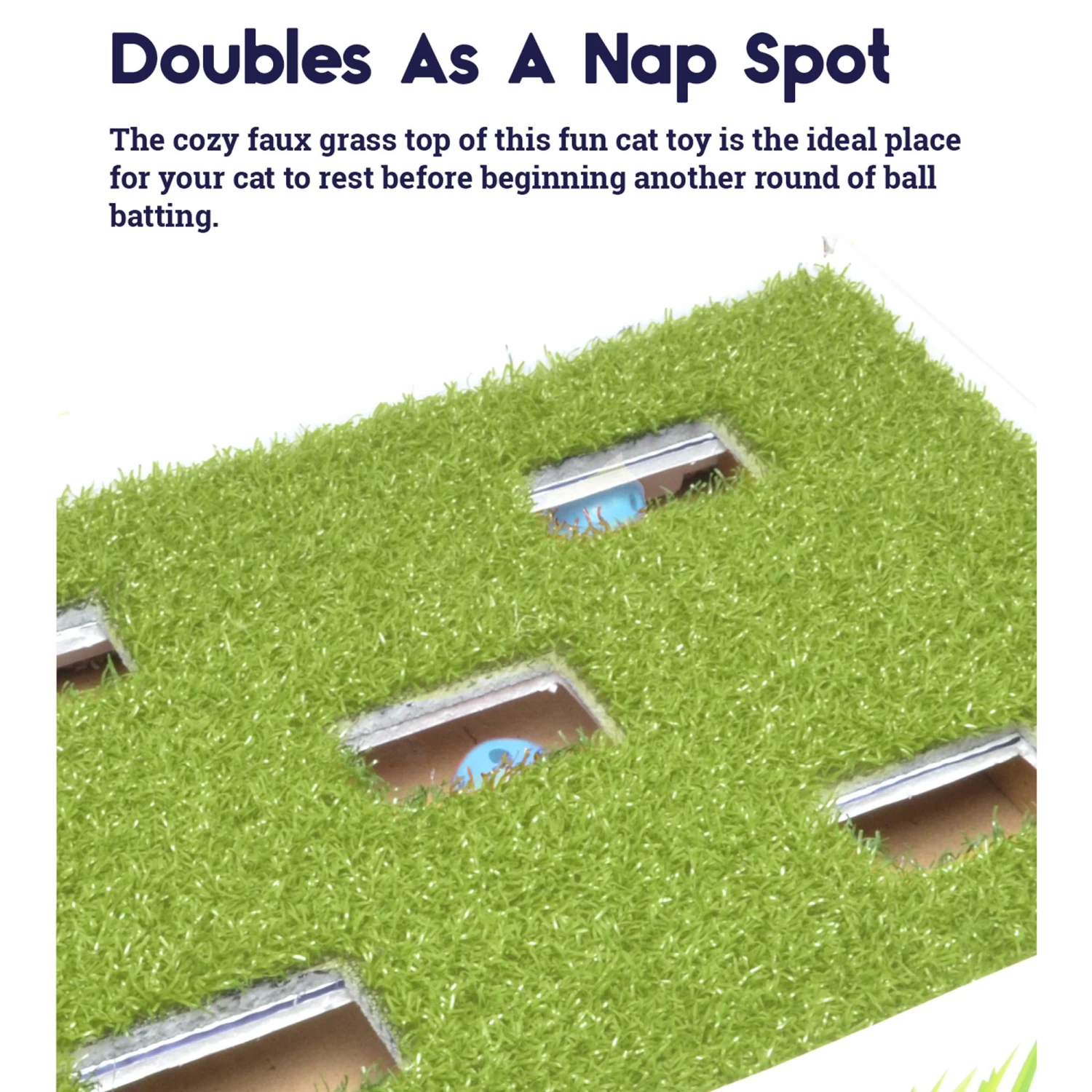 Catstages Grass Patch Hunting Box Cat Toy 6 Catstages Grass Patch Hunting Box Cat Toy - Image 4