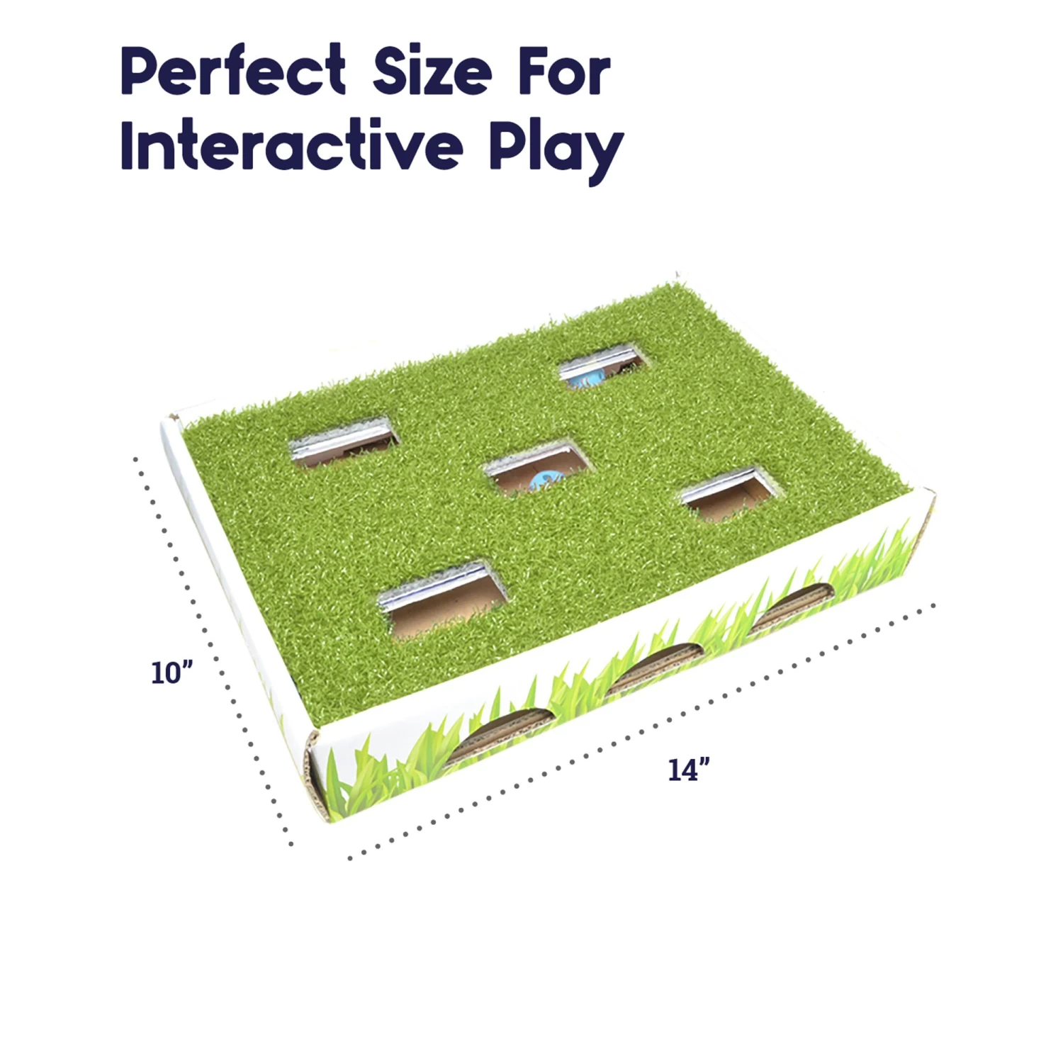 Catstages Grass Patch Hunting Box Cat Toy 7 Catstages Grass Patch Hunting Box Cat Toy - Image 5