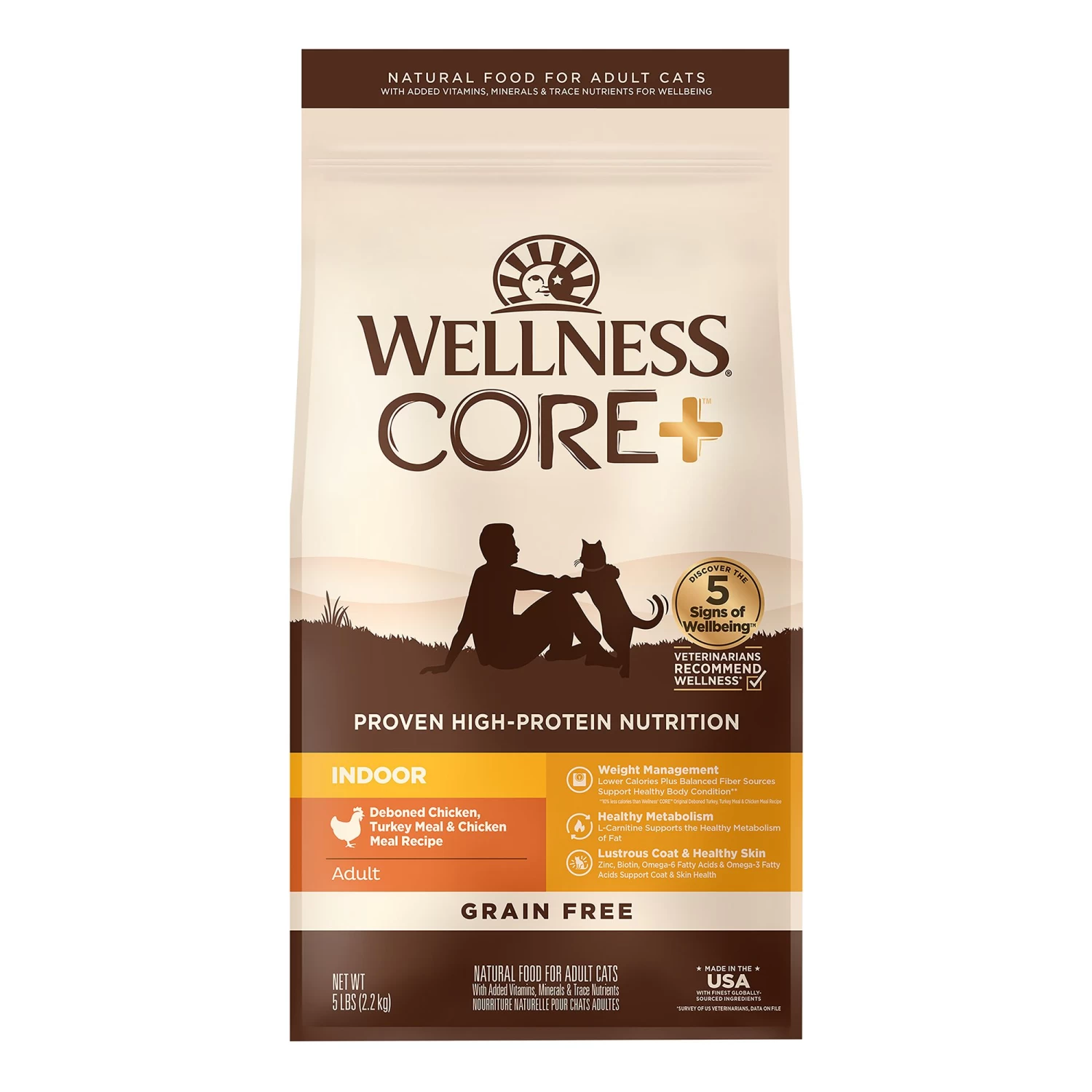 Wellness® CORE® Indoor Adult Cat Food - Natural, Grain Free, Chicken, Turkey & Chicken Meal 3 Wellness® CORE® Indoor Adult Cat Food - Natural, Grain Free, Chicken, Turkey & Chicken Meal