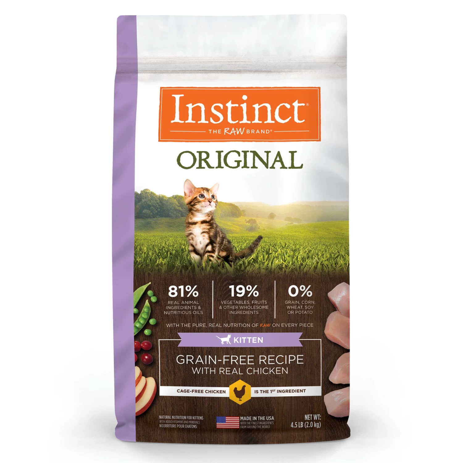 Instinct® Original Kitten Food - Natural, Grain Free, Chicken 3 Instinct® Original Kitten Food - Natural, Grain Free, Chicken