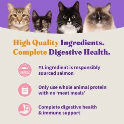 HALO® DreamCoat Kitten Food - Natural, Grain Free, Holistic Wild Salmon & Whitefish Recipe -Catit Store 5267097 alt4