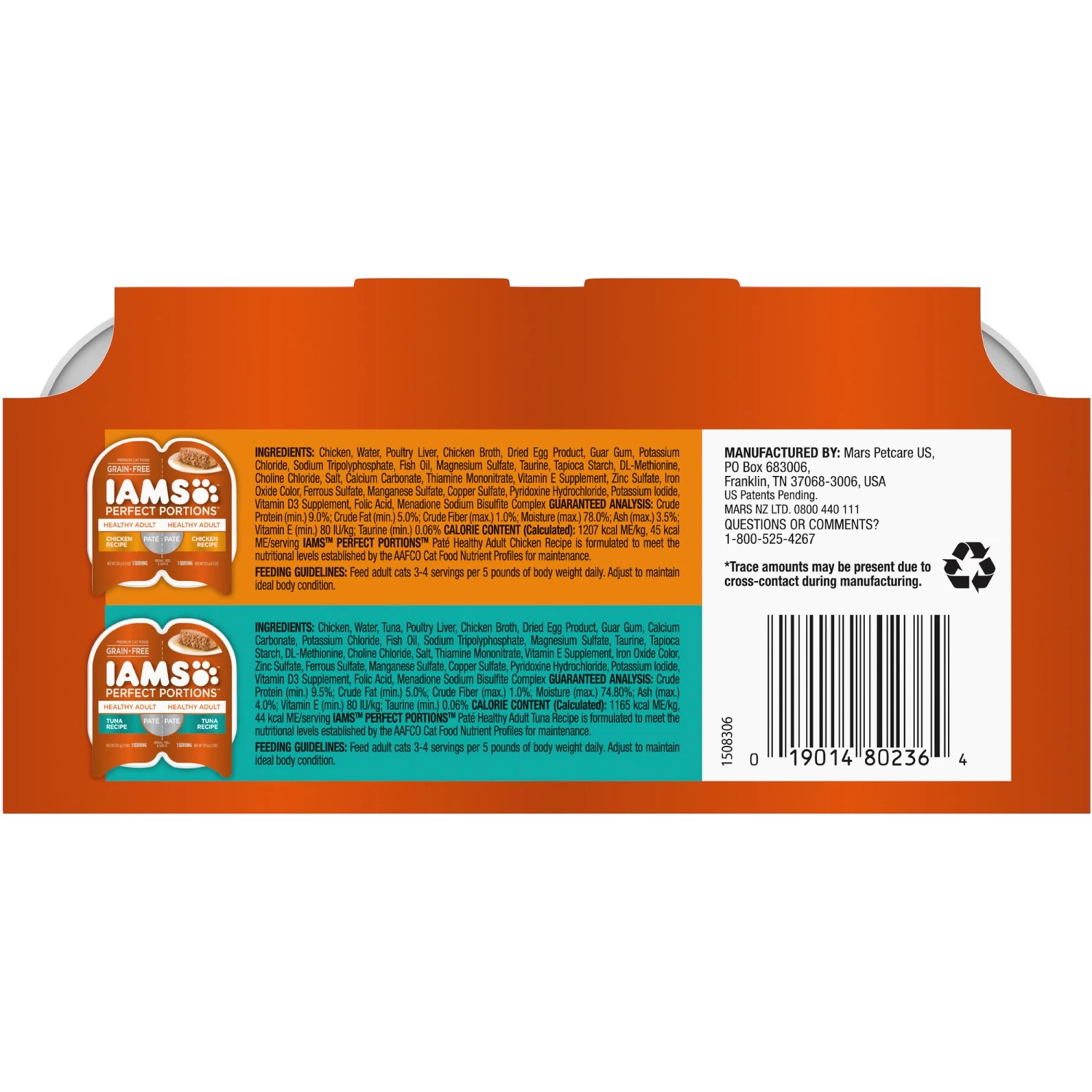 IAMS™ Perfect Portions Healthy Adult Wet Cat Food - Pate, 12 Count, Variety Pack 4 IAMS™ Perfect Portions Healthy Adult Wet Cat Food - Pate, 12 Count, Variety Pack - Image 2
