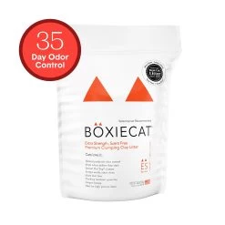 Boxiecat Extra Strength Clumping Multi-Cat Clay Cat Litter - Unscented, Low Dust, Low Tracking