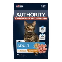 Authority® Everyday Health Adult Dry Cat Food - Chicken & Rice, With-Grain