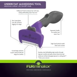 FURminator® Short Hair Undercoat DeShedding Cat Tool -Catit Store 5280404 alt4