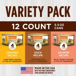 Instinct® All Life Stage Wet Cat Food - Grain Free, Variety Count, 12 Ct. -Catit Store 5287307 alt2