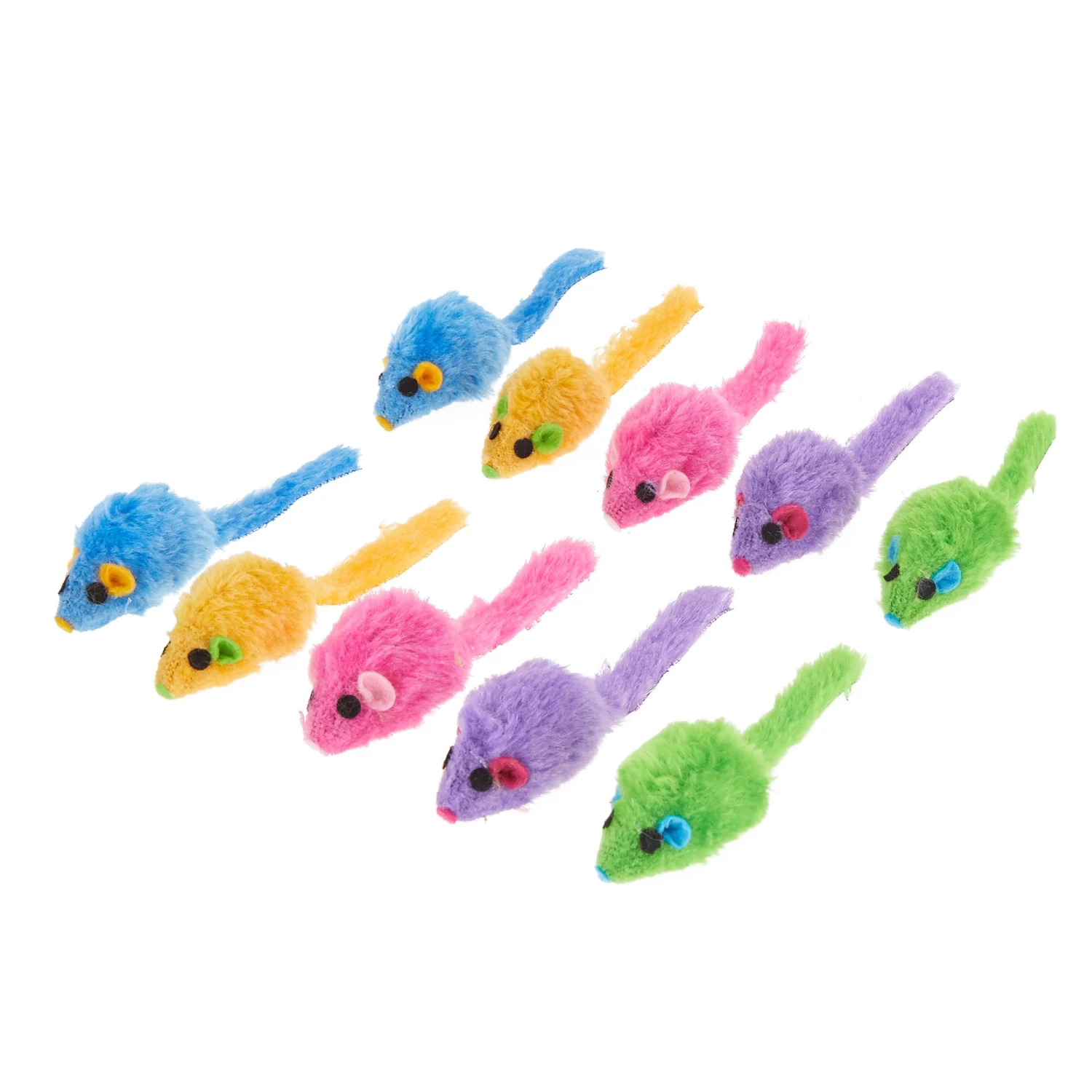 Whisker City® Mice Cat Toys - 10 Pack (COLOR VARIES) 2 Whisker City® Mice Cat Toys - 10 Pack (COLOR VARIES)