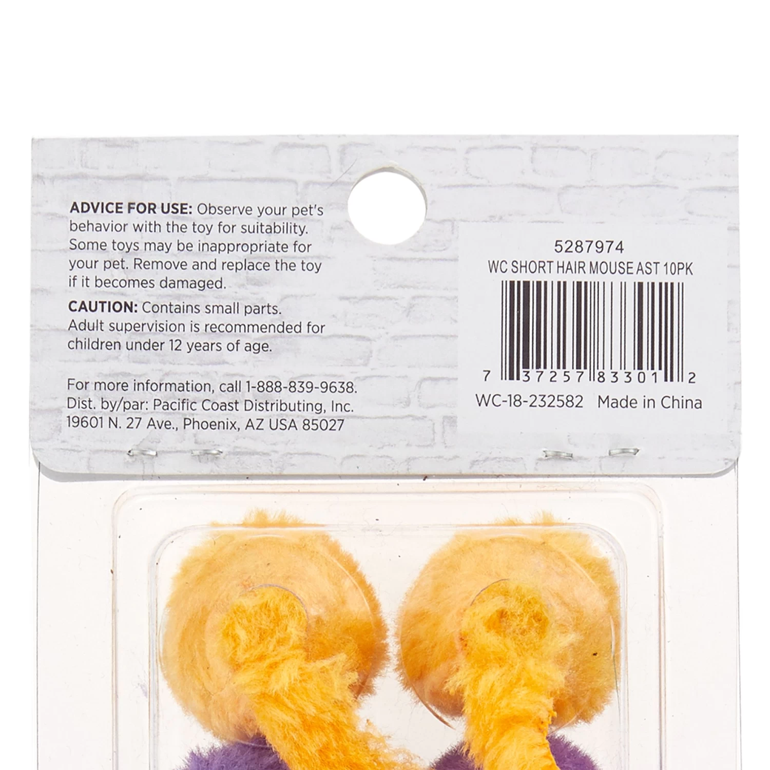 Whisker City® Mice Cat Toys - 10 Pack (COLOR VARIES) 6 Whisker City® Mice Cat Toys - 10 Pack (COLOR VARIES) - Image 5