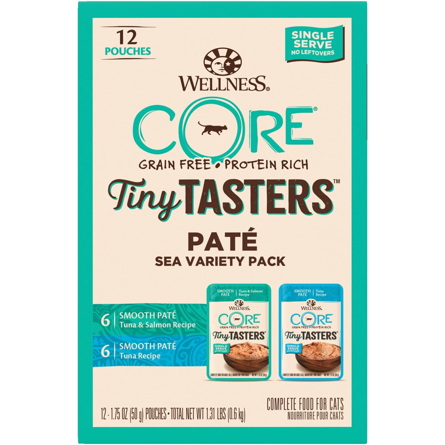 Wellness® CORE® Tiny Tasters Wet Cat Food Variety Pack - Natural, Grain Free, Sea Variety 3 Wellness® CORE® Tiny Tasters Wet Cat Food Variety Pack - Natural, Grain Free, Sea Variety