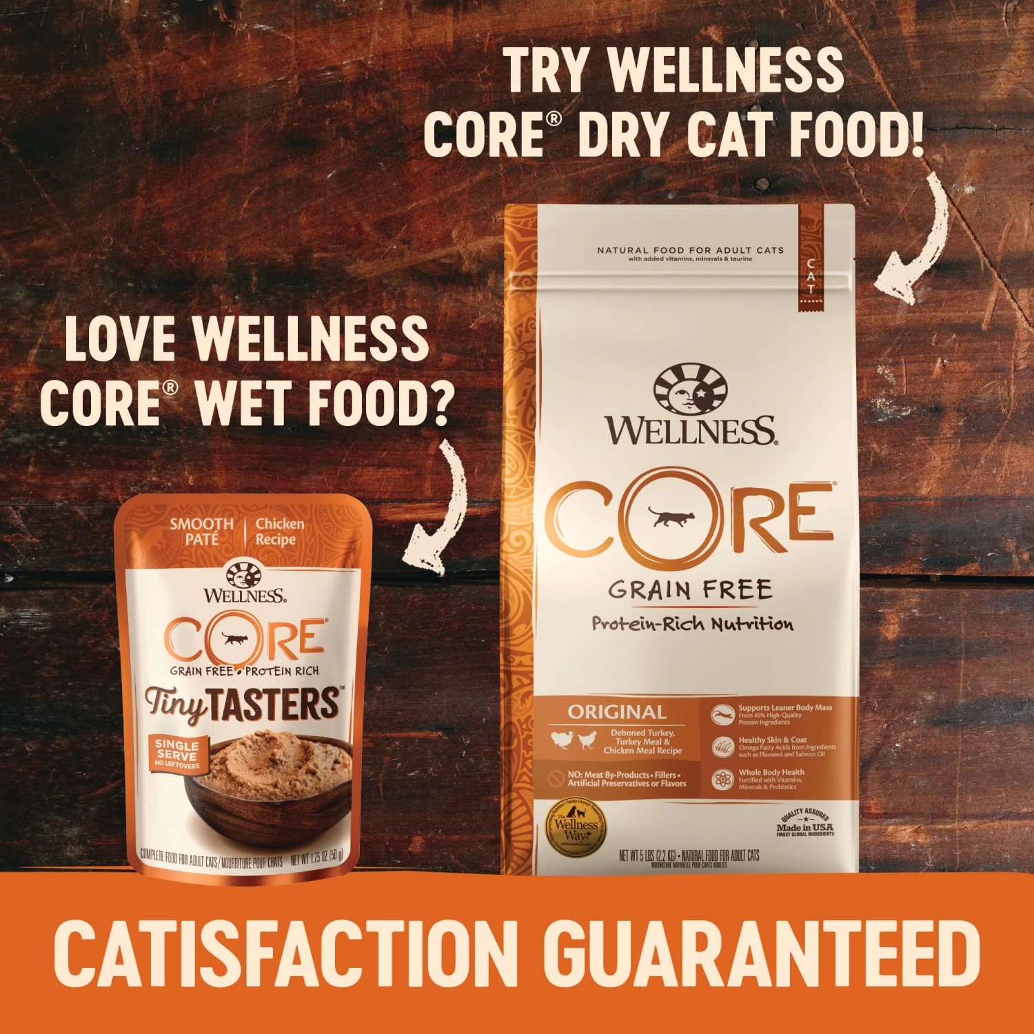 Wellness® CORE® Tiny Tasters Wet Cat Food Variety Pack - Natural, Grain Free, Sea Variety 9 Wellness® CORE® Tiny Tasters Wet Cat Food Variety Pack - Natural, Grain Free, Sea Variety - Image 7