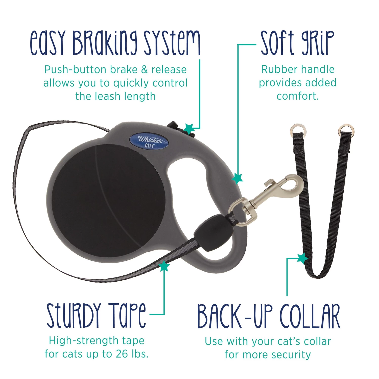 Whisker City® Retractable Cat Leash 6 Whisker City® Retractable Cat Leash - Image 4