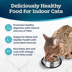 Blue Buffalo® Tastefuls&trade; Indoor Health Adult Dry Cat Food, Natural , Salmon & Brown Rice -Catit Store 5291426 alt3