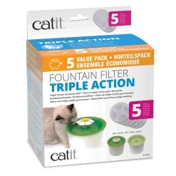 Catit® 2.0 Flower Cat Fountain Triple Action Filters - 5 Pack