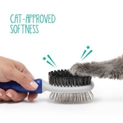 Whisker City® Pin & Bristle Combo Cat Brush 10 Whisker City® Pin & Bristle Combo Cat Brush -Catit Store 5295510 alt3