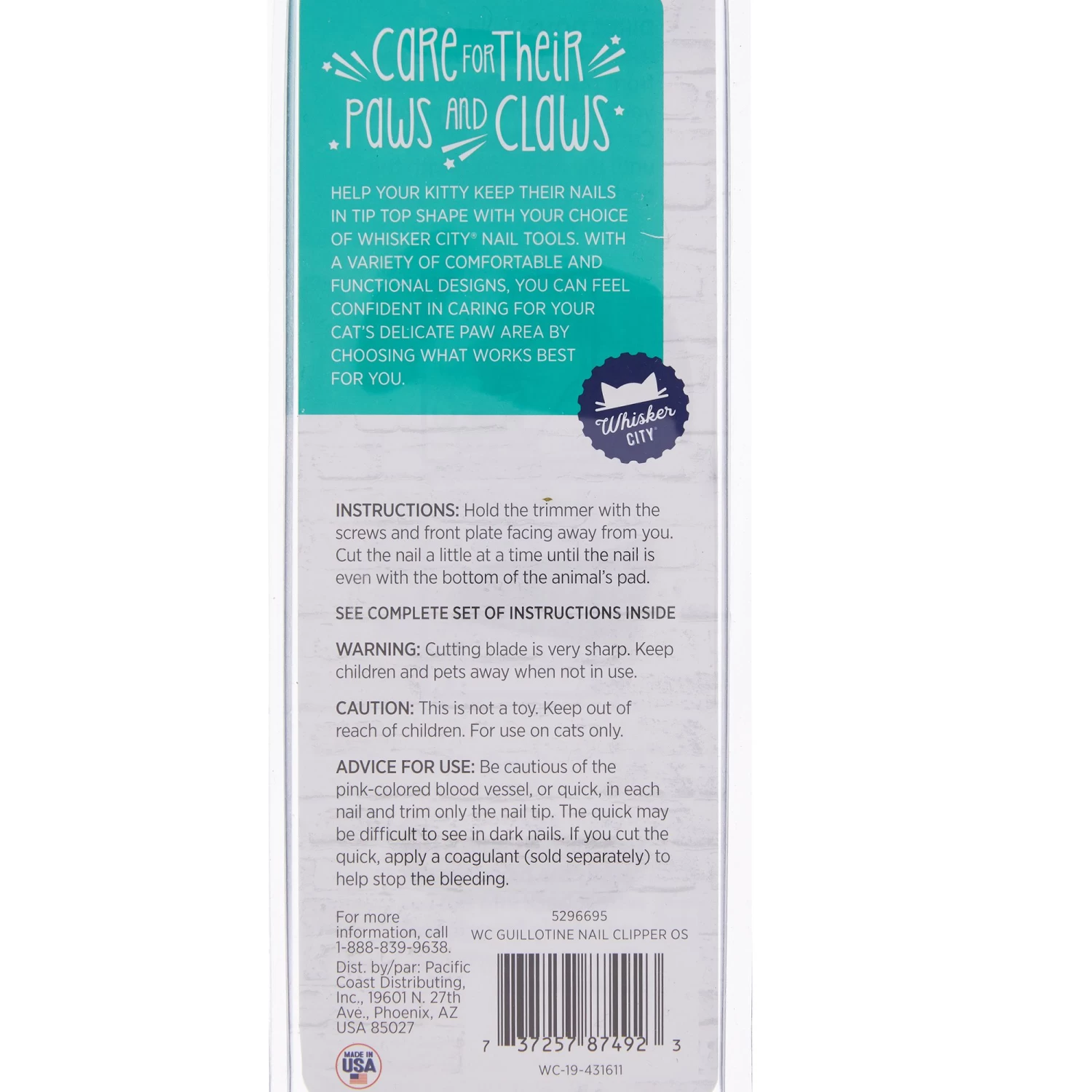 Whisker City® Guillotine Cat Nail Clipper 7 Whisker City® Guillotine Cat Nail Clipper - Image 5