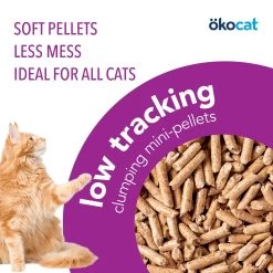 Okocat® Less Mess Clumping Wood Cat Litter - Low Dust, Low Tracking, Natural -Catit Store 5298208 alt2