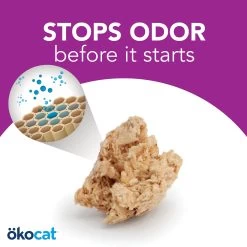Okocat® Less Mess Clumping Wood Cat Litter - Low Dust, Low Tracking, Natural -Catit Store 5298208 alt3