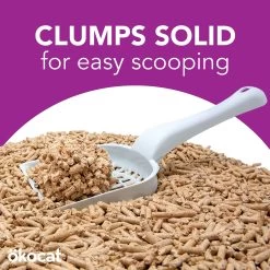 Okocat® Less Mess Clumping Wood Cat Litter - Low Dust, Low Tracking, Natural -Catit Store 5298208 alt4