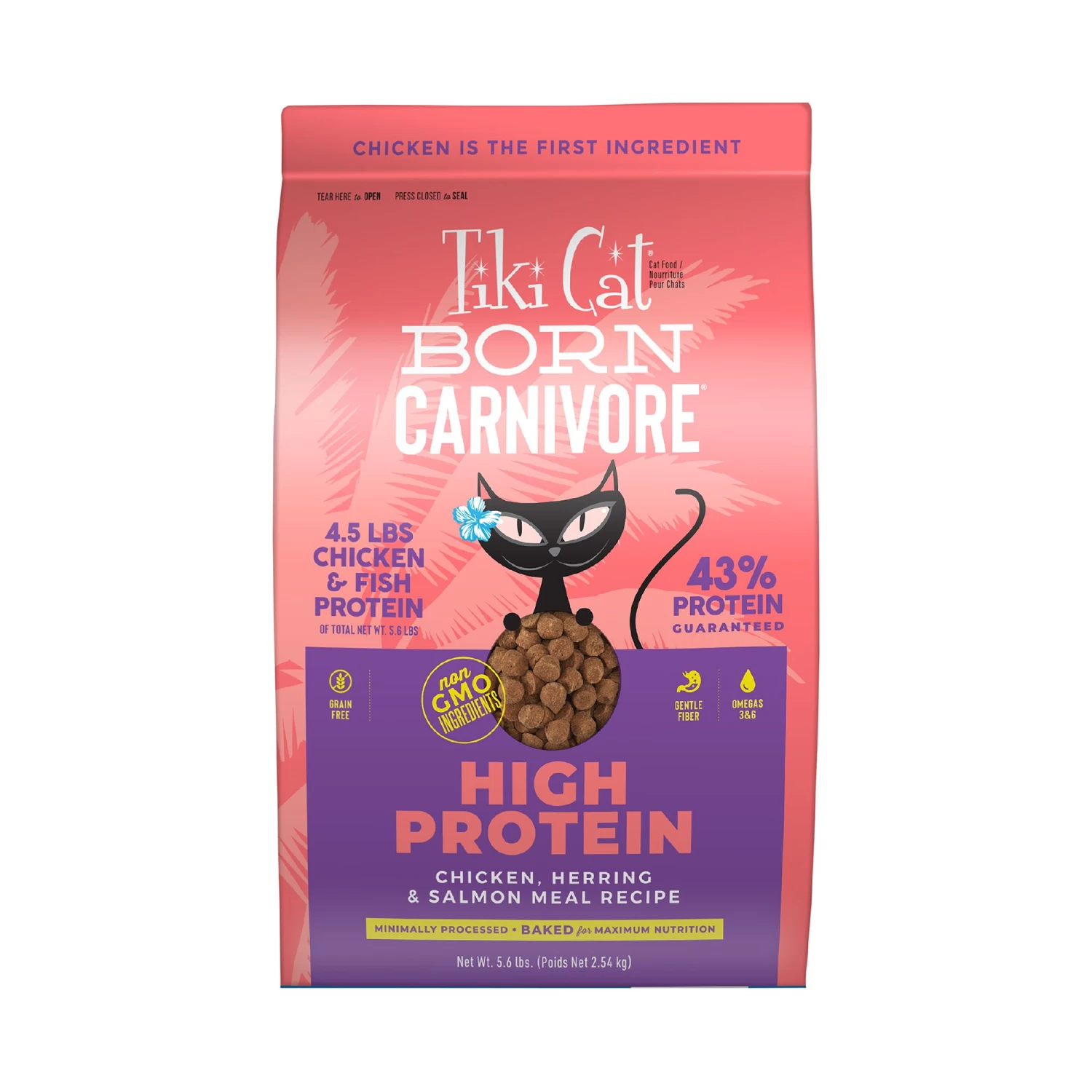 Tiki Cat® Born Carnivore® For Cats & Kittens Food - Chicken & Herring & Salmon, Non-GMO 3 Tiki Cat® Born Carnivore® For Cats & Kittens Food - Chicken & Herring & Salmon, Non-GMO