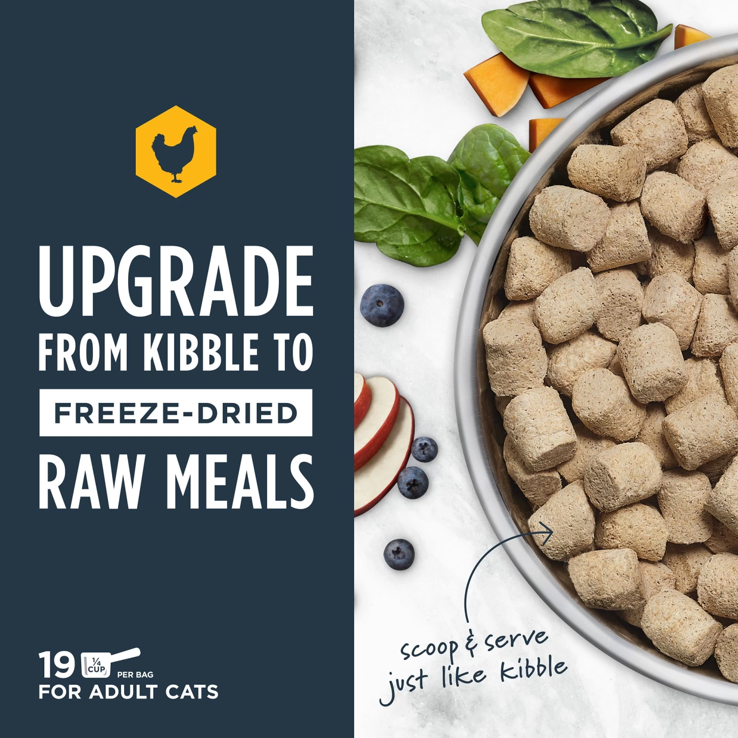 Instinct® Raw Meals Freeze-Dried Adult Cat Food - Grain Free, Chicken 6 Instinct® Raw Meals Freeze-Dried Adult Cat Food - Grain Free, Chicken - Image 4