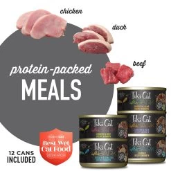 Tiki Cat® After Dark Wet Cat Food - Non-GMO, Grain Free - Variety Pack, 12ct 9 Tiki Cat® After Dark Wet Cat Food - Non-GMO, Grain Free - Variety Pack, 12ct -Catit Store 5298972 alt2