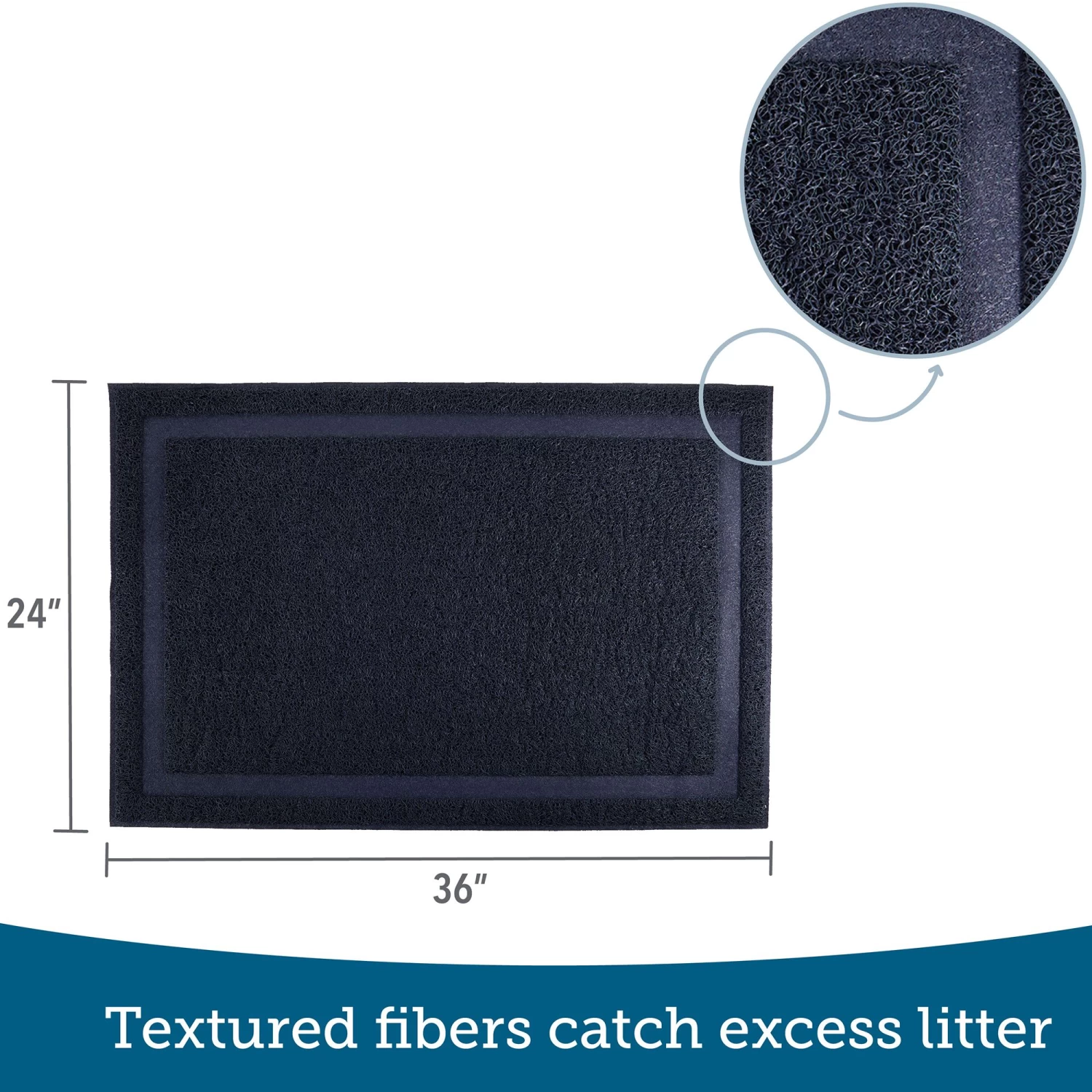 ExquisiCat® Scatter Control Cat Litter Mat - Blue 5 ExquisiCat® Scatter Control Cat Litter Mat - Blue - Image 3