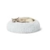 Whisker City® White Mohair Fur Donut Cat Bed -Catit Store 5305228