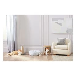 Whisker City® White Mohair Fur Donut Cat Bed -Catit Store 5305228 alt5