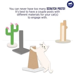 Whisker City® 26-in Green Cactus Cat Scratching Post -Catit Store 5305499 alt2