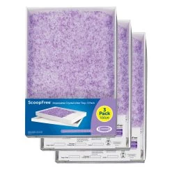 PetSafe® ScoopFree® Disposable Crystal Litter Tray - 3 Pack Lavendar Scent