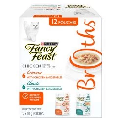 Fancy Feast® Classic Broths Wet Cat Complement Variety Pack