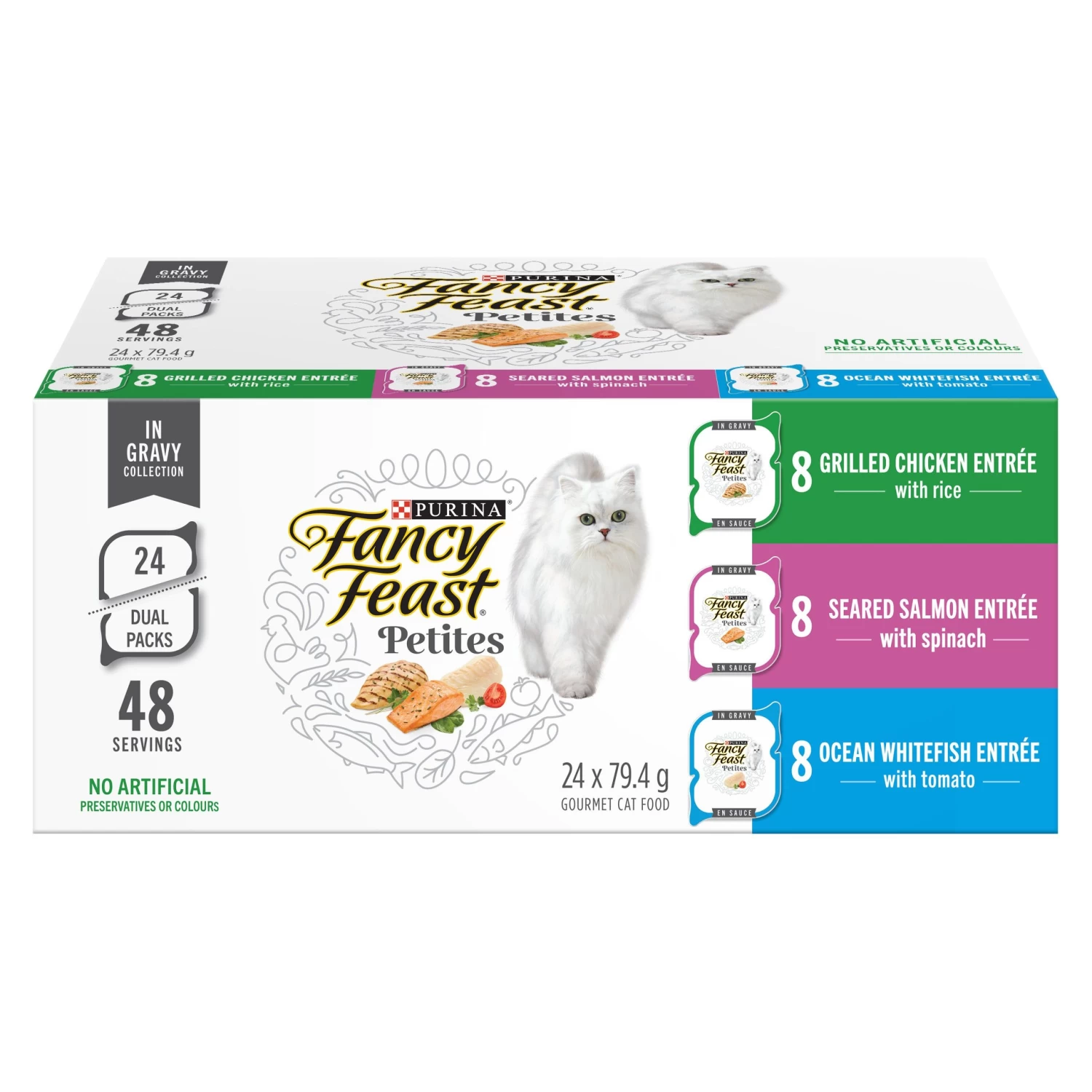 Fancy Feast® Petites In Gravy Wet Cat Food Variety Pack 3 Fancy Feast® Petites In Gravy Wet Cat Food Variety Pack