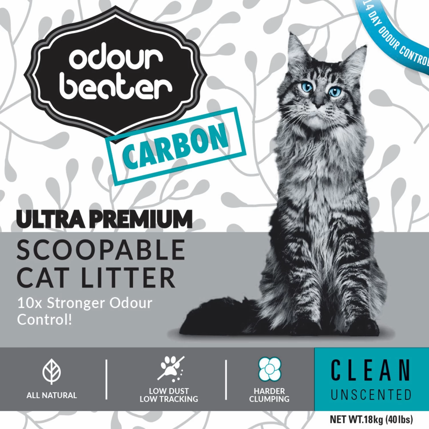 Odour Beater Carbon Cat Clumping Litter - Unscented 3 Odour Beater Carbon Cat Clumping Litter - Unscented