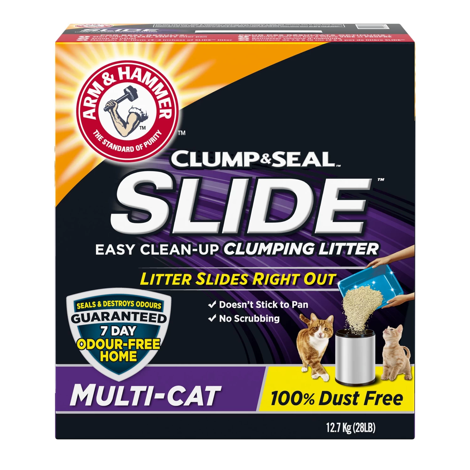Arm & Hammer Slide Easy Clean-Up Cat Litter - Clumping, Multi-Cat 3 Arm & Hammer Slide Easy Clean-Up Cat Litter - Clumping, Multi-Cat