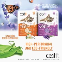 Catit Go Natural! Clumping Pea Husk Cat Litter - Low Dust, Natural -Catit Store 5309522 alt3