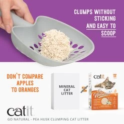 Catit Go Natural! Clumping Pea Husk Cat Litter - Low Dust, Natural -Catit Store 5309522 alt4