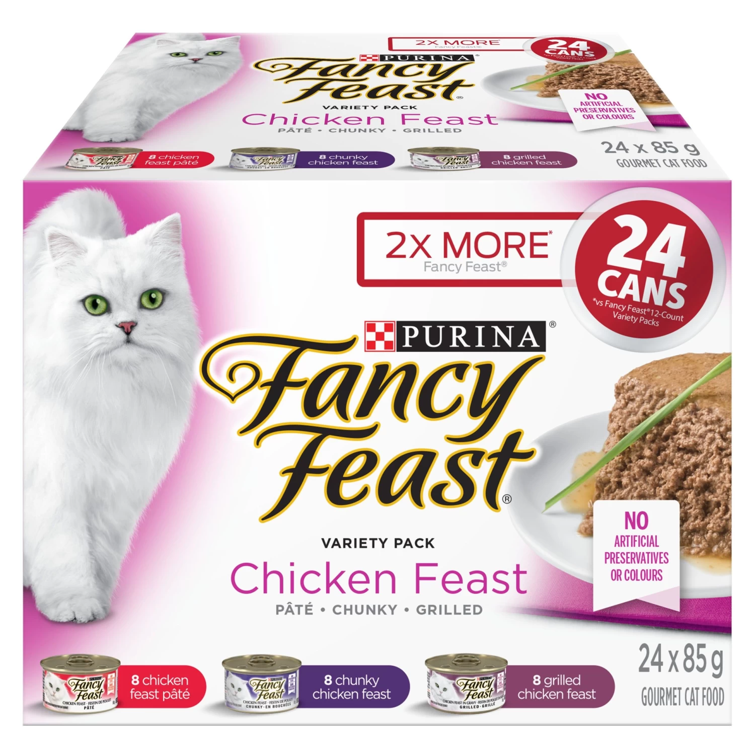 Fancy Feast® Chicken Feast Wet Cat Food Variety Pack 3 Fancy Feast® Chicken Feast Wet Cat Food Variety Pack