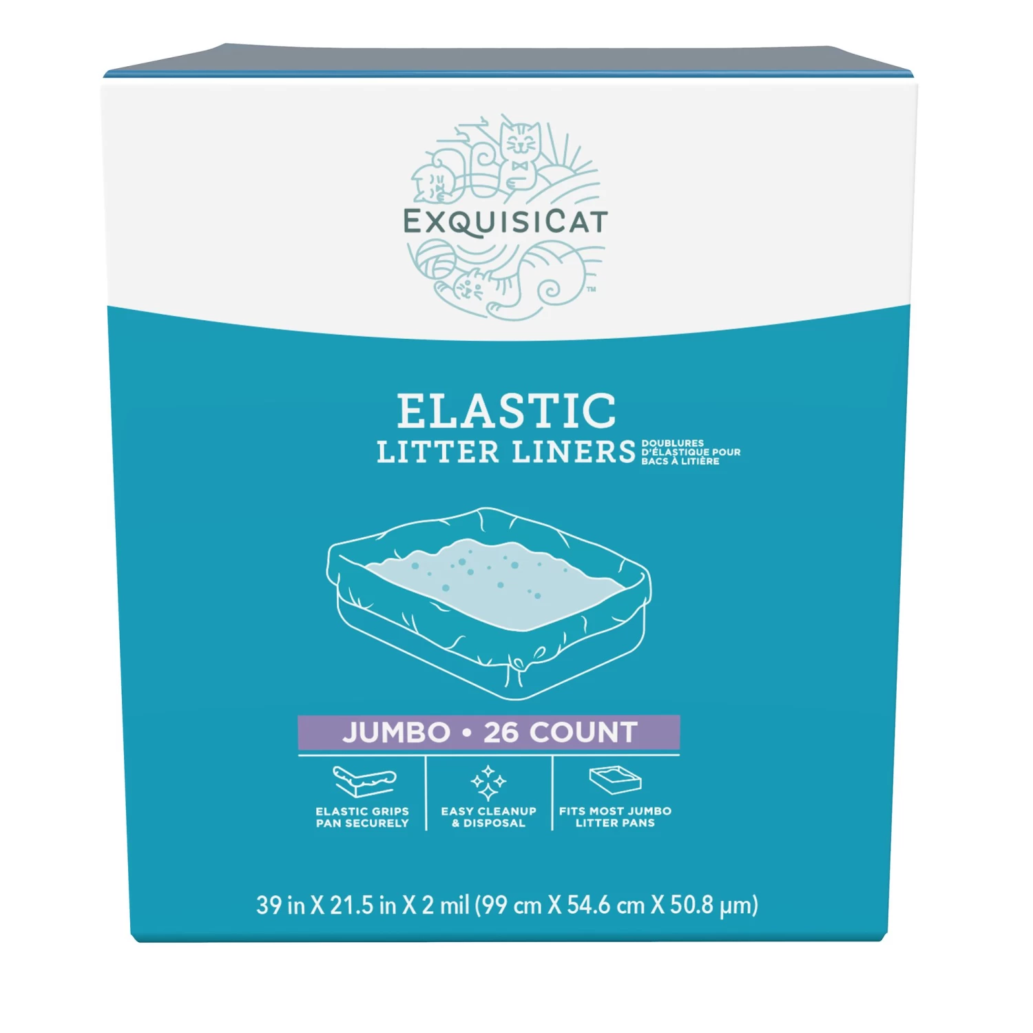 ExquisiCat® Elastic Litter Liners 3 ExquisiCat® Elastic Litter Liners