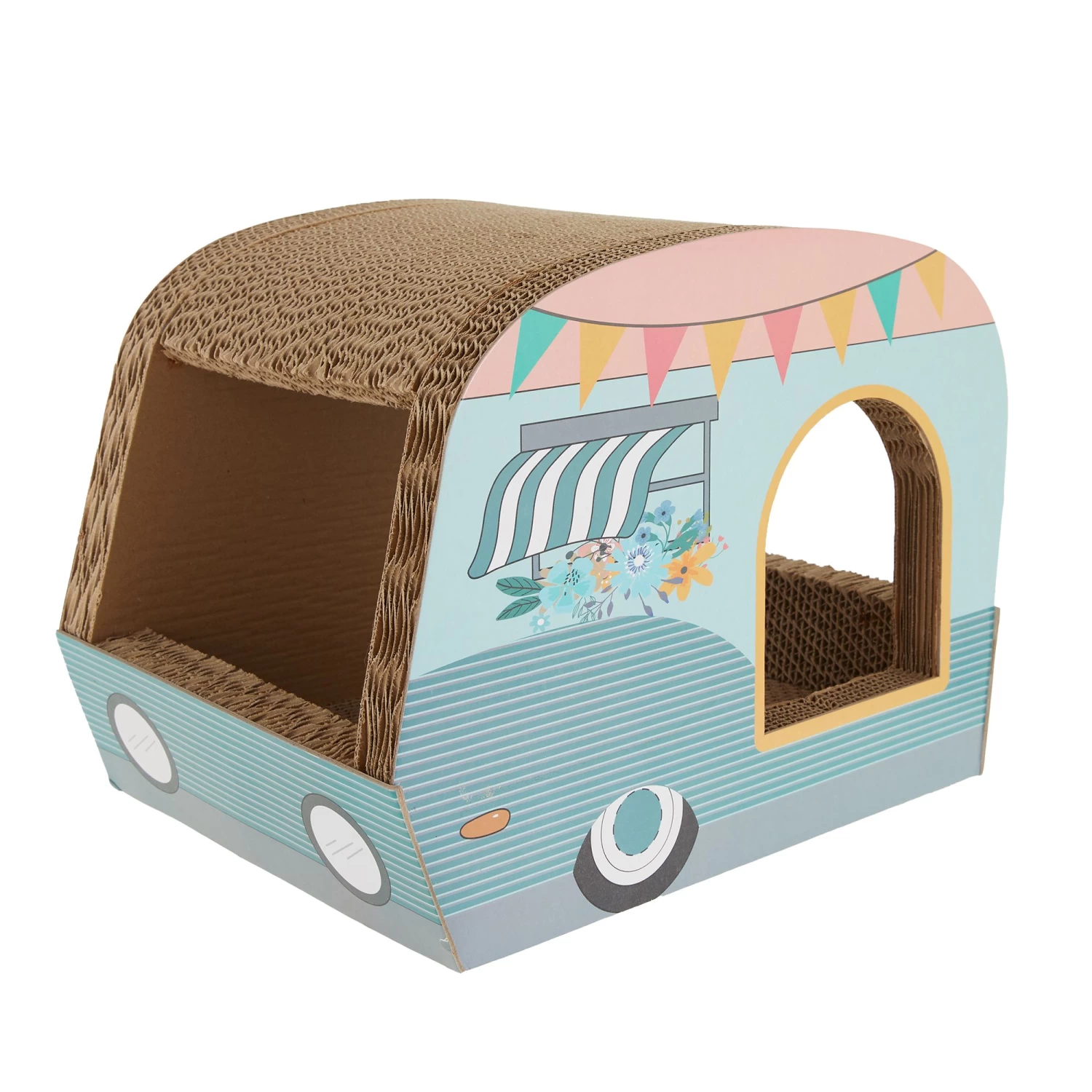 Whisker City® Trailin' Off Trailer Corrugate Cat Scratcher 3 Whisker City® Trailin' Off Trailer Corrugate Cat Scratcher