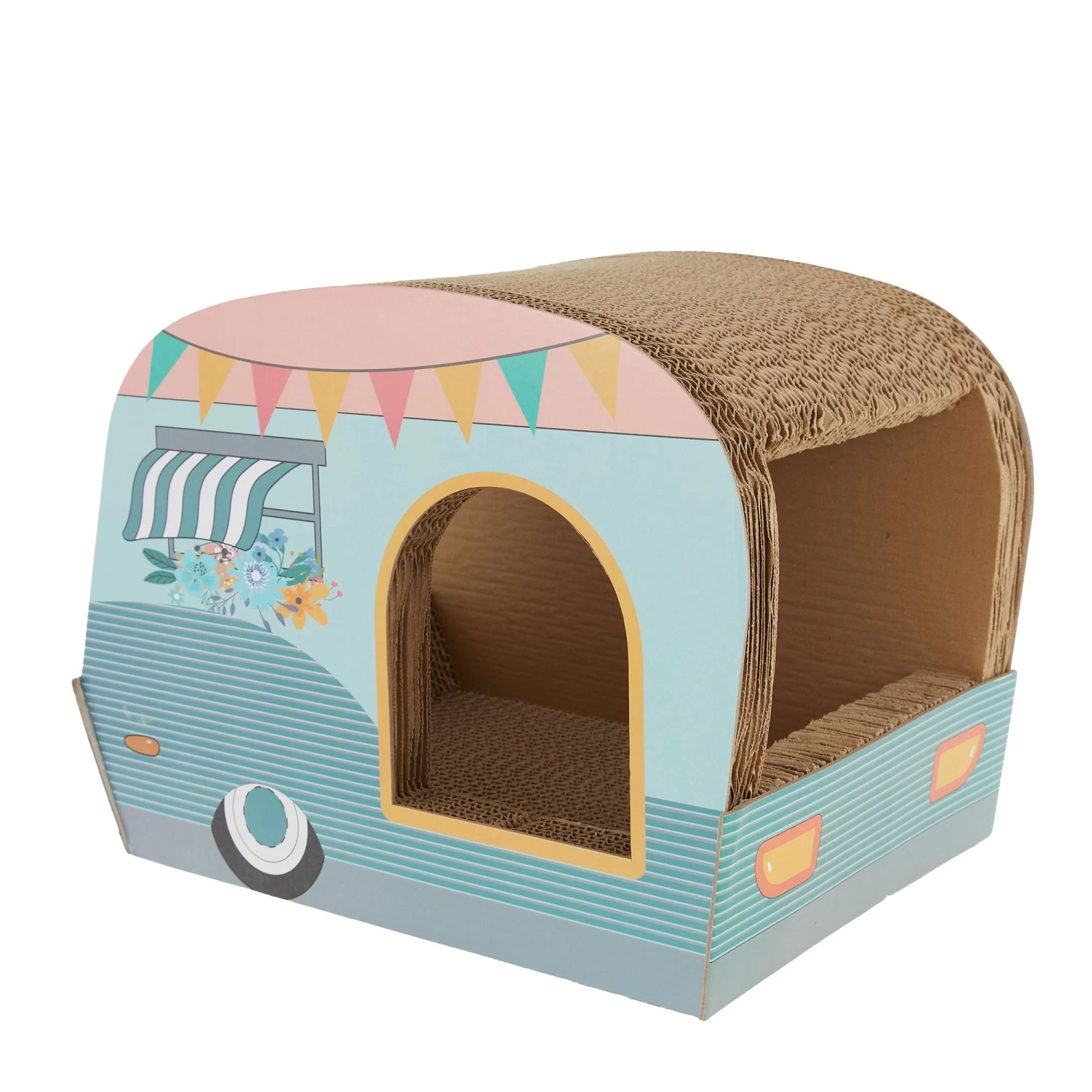 Whisker City® Trailin' Off Trailer Corrugate Cat Scratcher 4 Whisker City® Trailin' Off Trailer Corrugate Cat Scratcher - Image 2