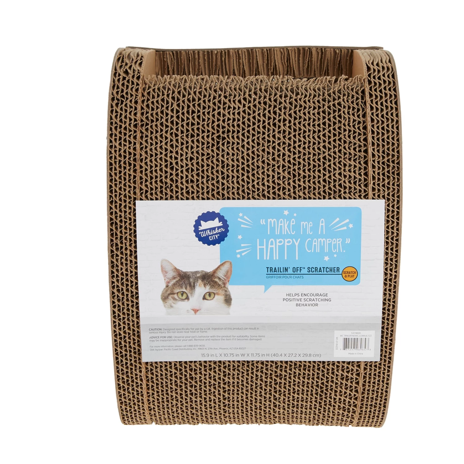 Whisker City® Trailin' Off Trailer Corrugate Cat Scratcher 7 Whisker City® Trailin' Off Trailer Corrugate Cat Scratcher - Image 5