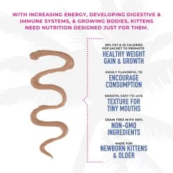 Tiki Cat Baby Thrive High Calorie Supplement Kitten Food Complement - Natural, 20ct -Catit Store 5322924 alt3