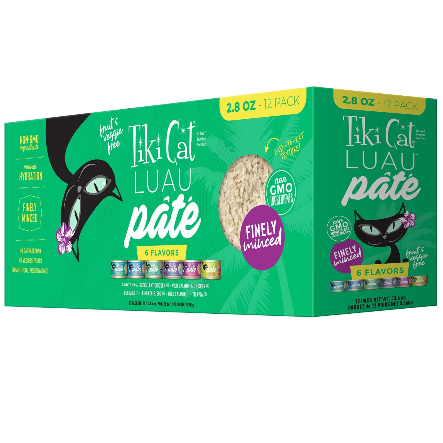Tiki Cat® Luau Pate Wet Cat Food Variety Pack - 12ct, Natural, Grain Free 3 Tiki Cat® Luau Pate Wet Cat Food Variety Pack - 12ct, Natural, Grain Free