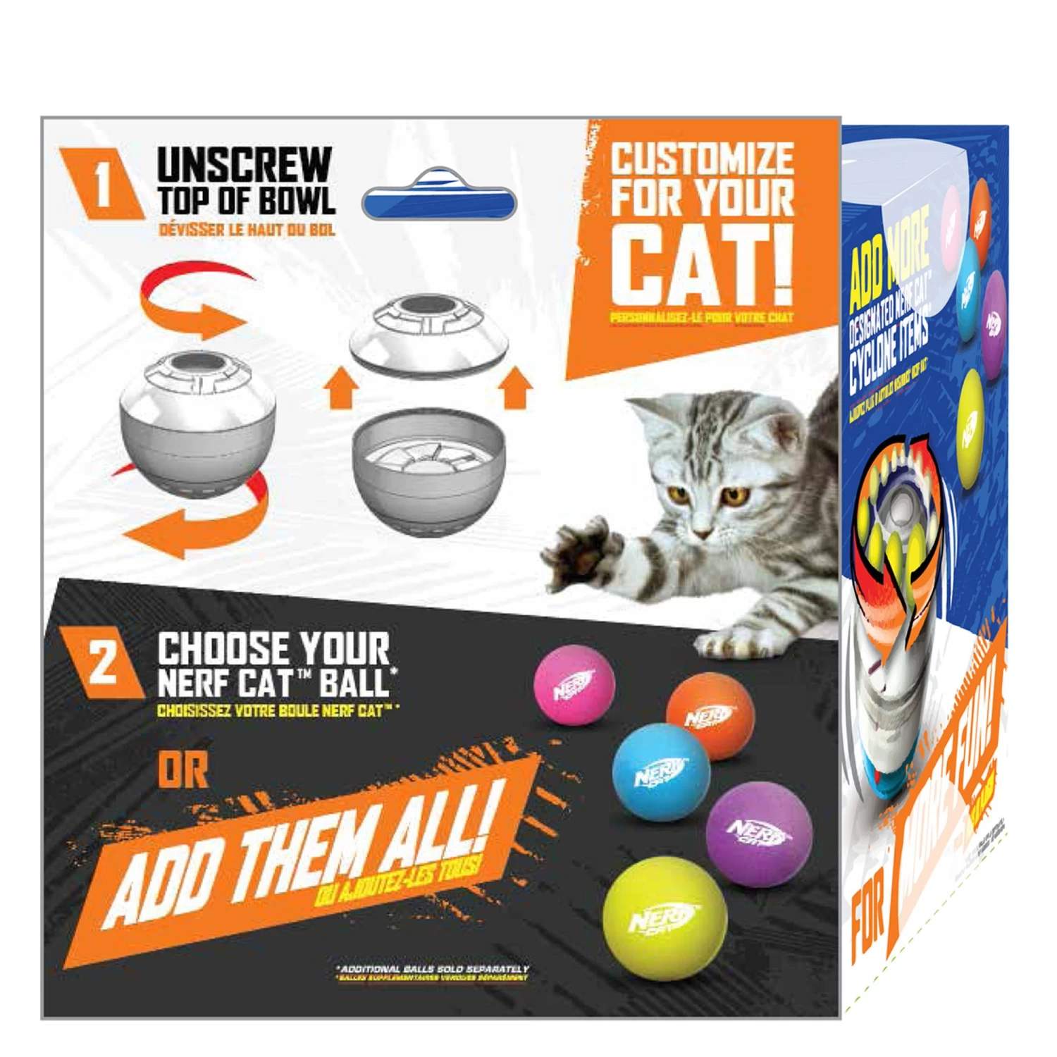 Nerf™ Cat Electronic Spinning Cyclone Cat Toy 4 Nerf™ Cat Electronic Spinning Cyclone Cat Toy - Image 2